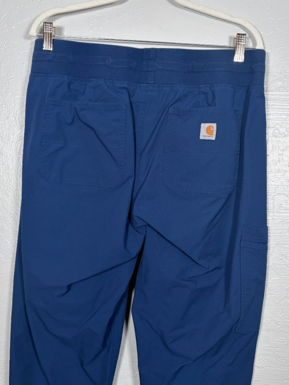 Carhartt Force Women L Navy Blue Essential Jogger Scrub Pants Medical Nurse - Picture 6 of 7